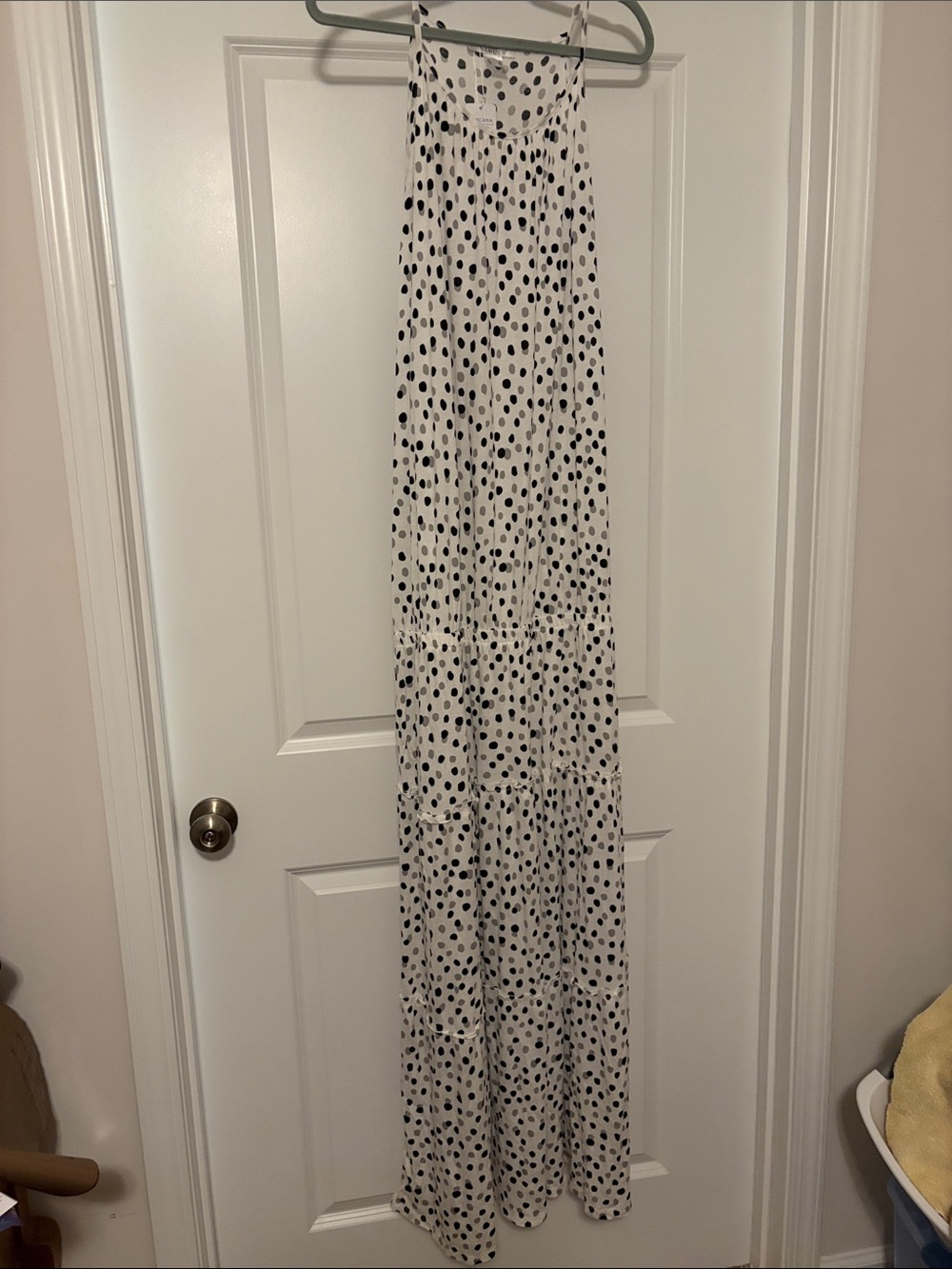 Black & White Polka Dot Maxi Dress - Women